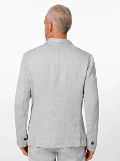 Hannes Roether Herren-Leinensakko Hellgrau Sale