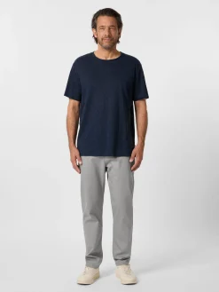 Knowledge Cotton Apparel Herren-Leinenshirt Navy Best