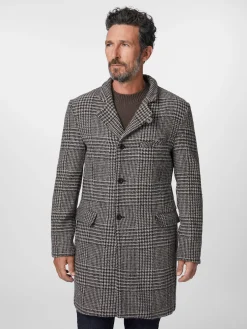 Hannes Roether Herrenmantel gemustert Sale
