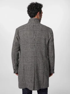 Hannes Roether Herrenmantel gemustert Sale