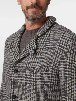 Hannes Roether Herrenmantel gemustert Sale