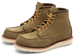 Red Wing Shoe Company Herren-Moc Boot Rauleder Oliv Discount