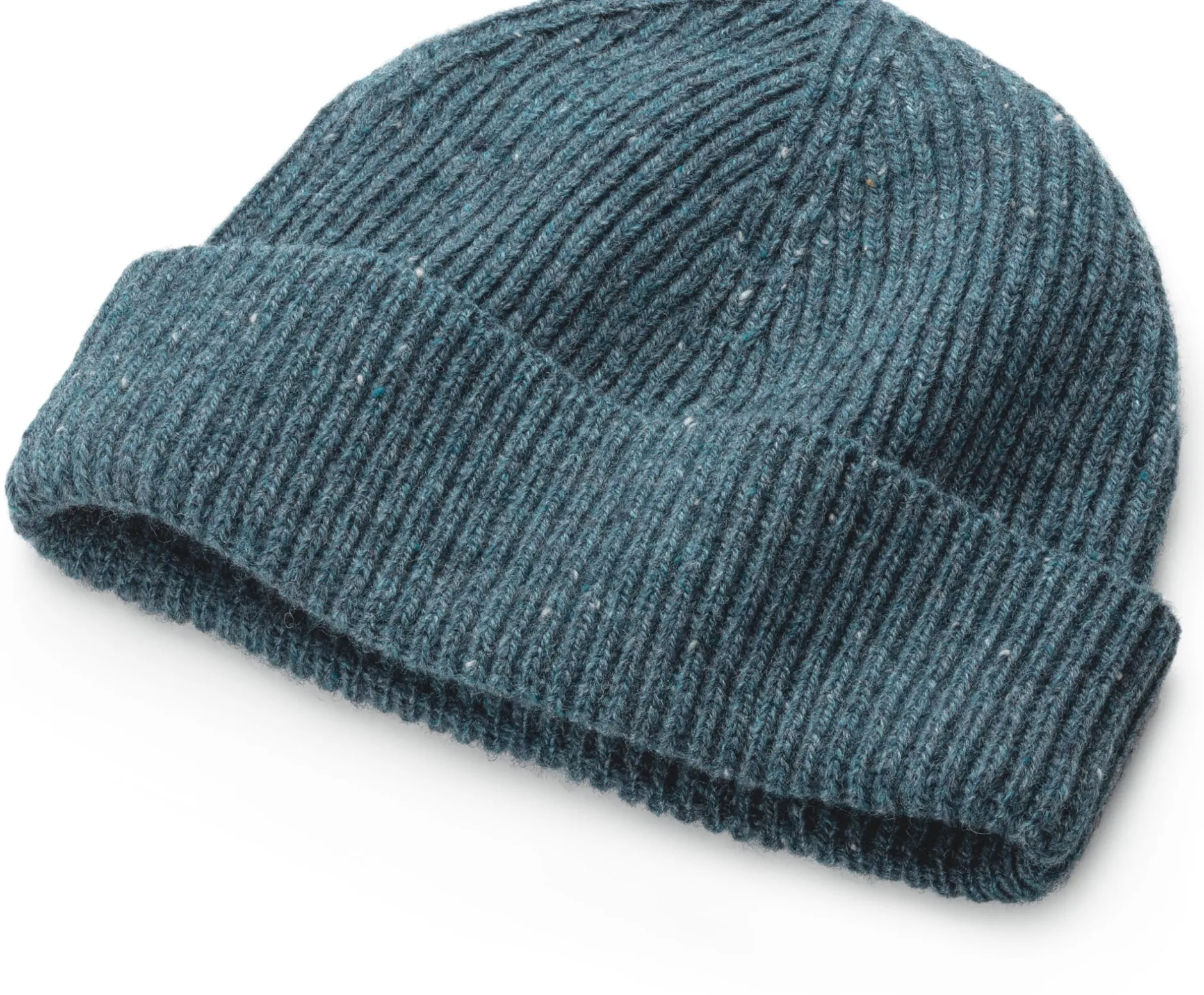 Maglificio GRP Herrenmütze Melangegarn, Petrol Clearance