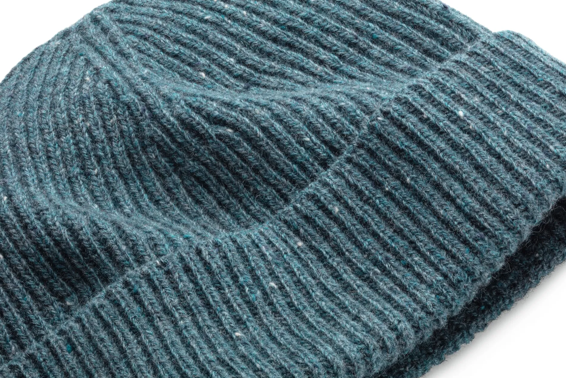Maglificio GRP Herrenmütze Melangegarn, Petrol Clearance