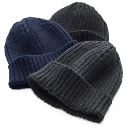 Hohenberger & Dietel Herrenmütze mit Umschlag Schwarz Outlet