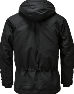 Manifattura Ceccarelli Herren-Parkajacke Schwarz New