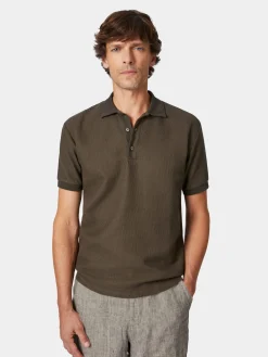 Pike Brothers Herren-Poloshirt 1963 Oliv New