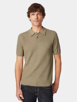 Blue de Gênes Herren-Poloshirt gestrickt Discount