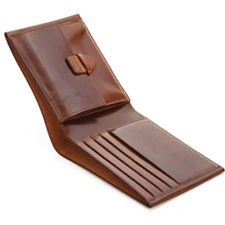 Kreis Ledermanufaktur Herrenportemonnaie Cordovan Münzfach Best