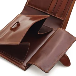 Kreis Ledermanufaktur Herrenportemonnaie Cordovan Münzfach Best