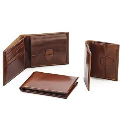 Kreis Ledermanufaktur Herrenportemonnaie Cordovan Münzfach Best