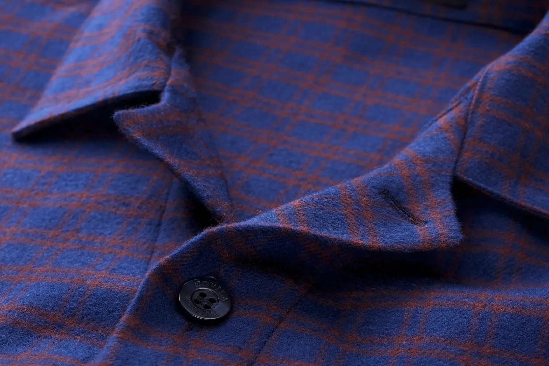 Novila Herrenpyjama Flanell gemustert Blau Best