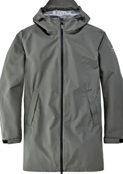 Ecoalf Herren-Regenparka ungefüttert Oliv Discount