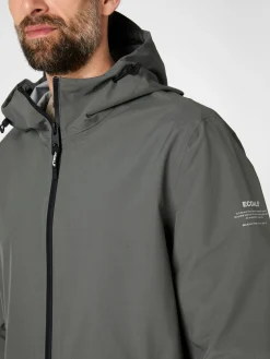 Ecoalf Herren-Regenparka ungefüttert Oliv Discount