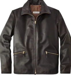 Hack Lederware Herren-Roadsterjacke Pferdeleder Clearance