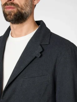Hannes Roether Herrensakko Strukturstreifen Anthrazit Hot