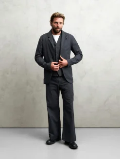 Hannes Roether Herrensakko Strukturstreifen Anthrazit Hot