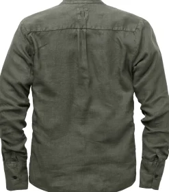 Hannes Roether Herren-Schlupfhemd Khaki