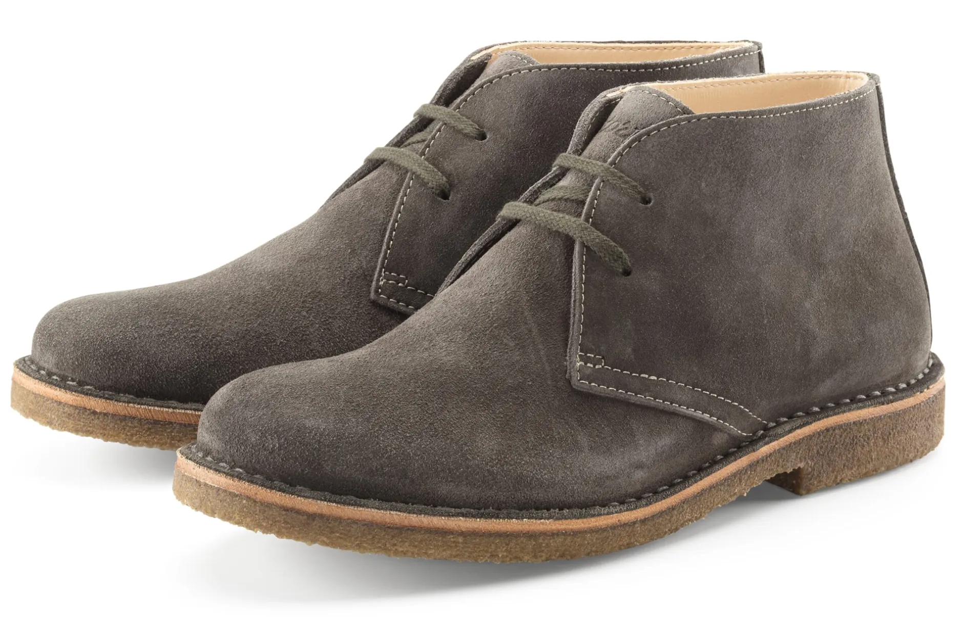 Astorflex Herren-Schnürboot Velours Grau Sale