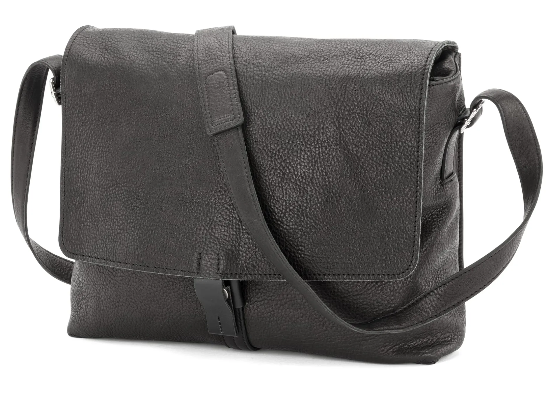 Harold’s Lederwaren Herren-Schultertasche Schwarz Clearance