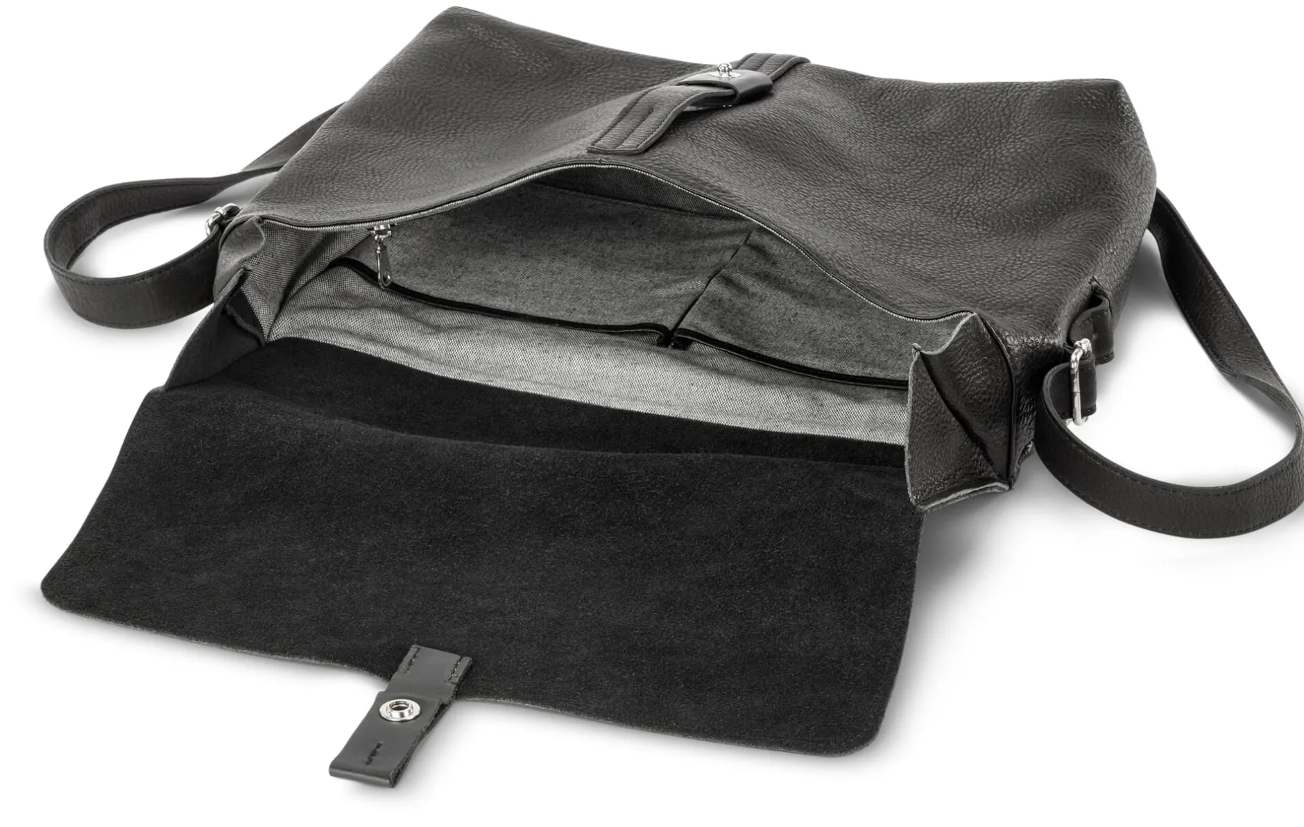 Harold’s Lederwaren Herren-Schultertasche Schwarz Clearance