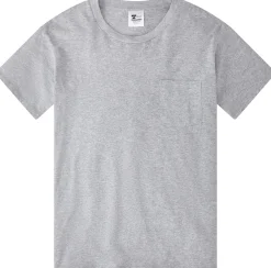 Tellason Herrenshirt Brusttasche Graumelange Best