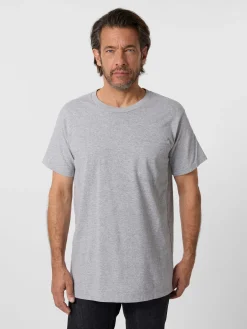 Tellason Herrenshirt Brusttasche Graumelange Best