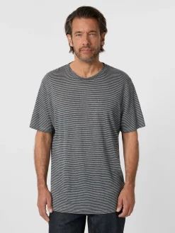 Knowledge Cotton Apparel Herrenshirt geringelt New