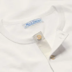 Merz b. Schwanen Herrenshirt Jersey Halbarm Weiß