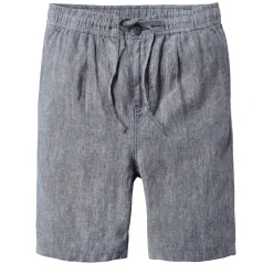 Knowledge Cotton Apparel Herrenshorts Leinen Blaumelange Best