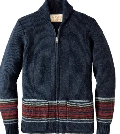 Maglificio GRP Herren-Strickjacke Folk Blau Outlet