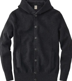 Maglificio GRP Herrenstrickjacke mit Kapuze Dunkelgrau Online