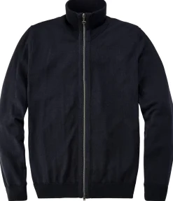Seldom Herren-Strickjacke mit Zip Navy Best