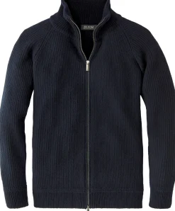 Seldom Herren-Strickjacke Zip Dunkelblau Sale