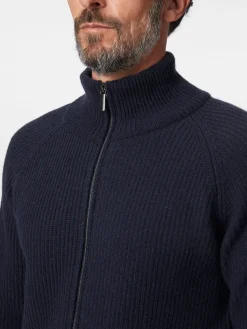 Seldom Herren-Strickjacke Zip Dunkelblau Sale