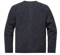 Stapf Herren-Strickjanker Anthrazit Sale