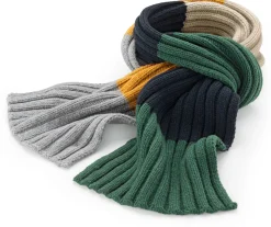 Blue de Gênes Herren-Strickschal, Multicolor Online