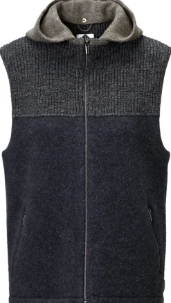 Stapf Herren-Strick-Walkweste Blauschwarz Discount