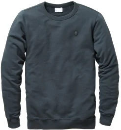 Knowledge Cotton Apparel Herren-Sweatshirt Dunkelgrau Clearance