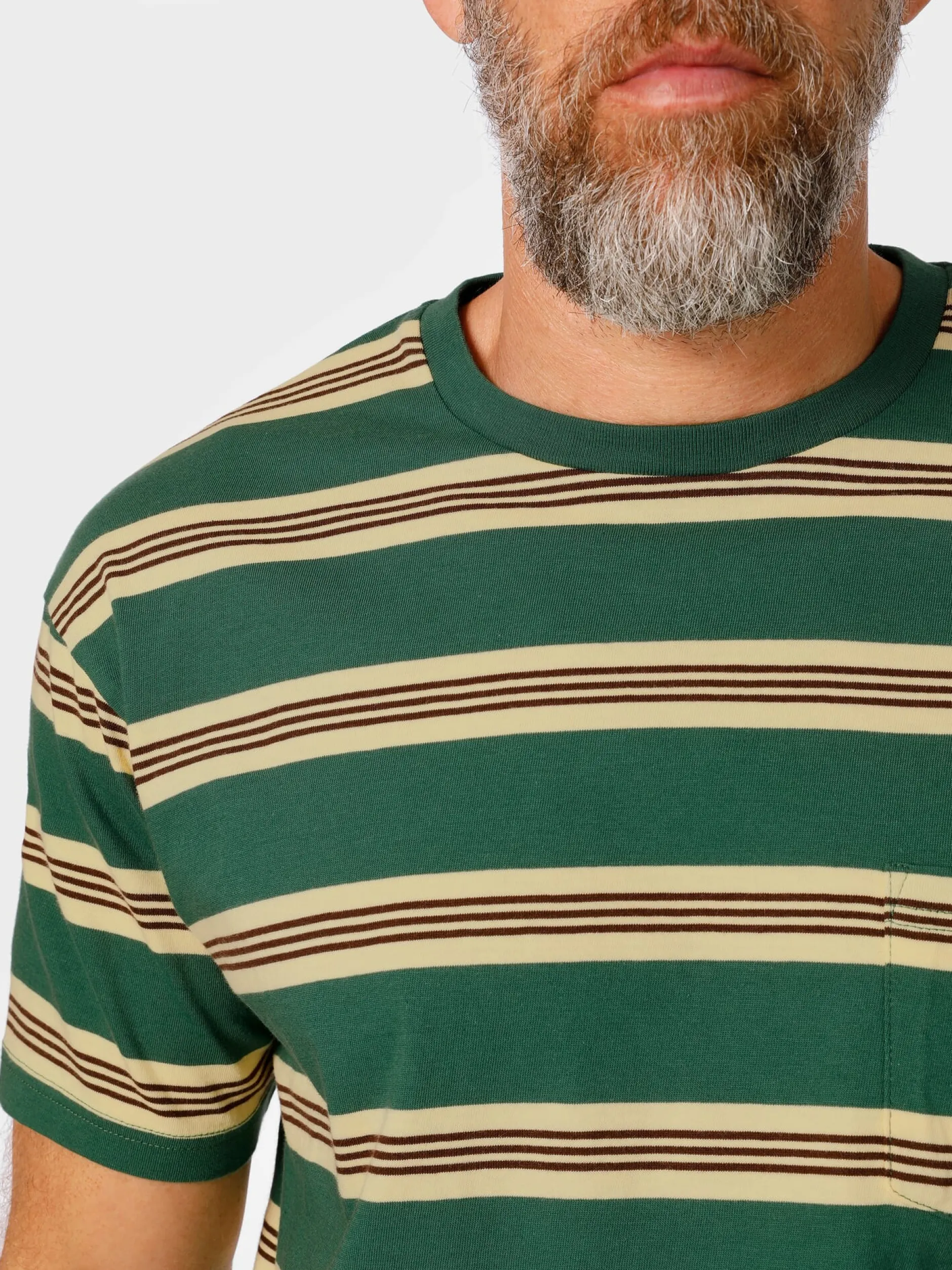 Pike Brothers Herren-T-Shirt 1971 Streifen Sale