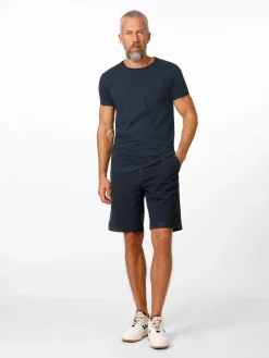 Blue de Gênes Herren-T-Shirt Baumwolle Dunkelblau Hot