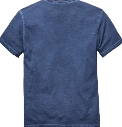 Seldom Herren-T-Shirt Crew Neck Blau Outlet