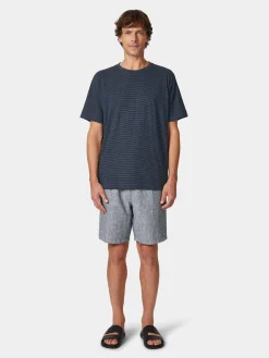 Knowledge Cotton Apparel Herren-T-Shirt gestreift Sale