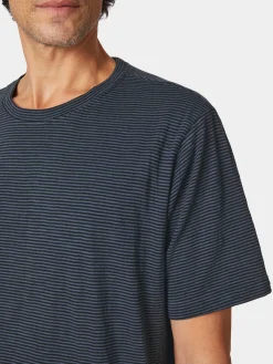 Knowledge Cotton Apparel Herren-T-Shirt gestreift Sale