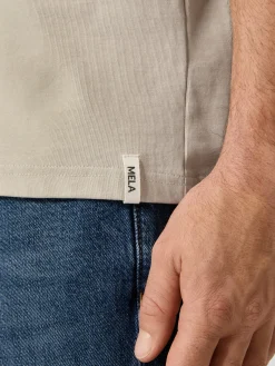 Melawear Herren-T-Shirt Heavy Jersey Sand Best