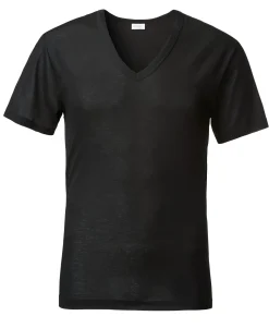 Zimmerli Herrenunterhemd V-Ausschnitt Schwarz Sale