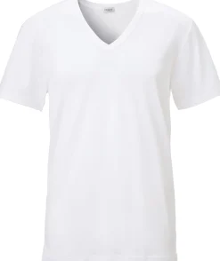 Zimmerli Herrenunterhemd V-Ausschnitt Weiß Sale