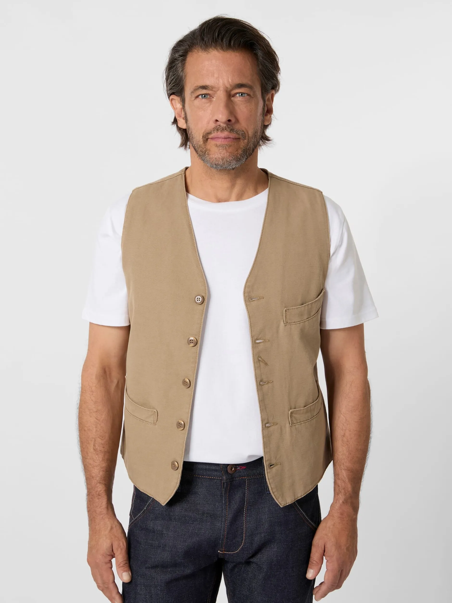 Pike Brothers Herrenweste 1908 Baumwollcanvas New