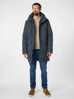 Ecoalf Herren-Winterparka Mittelblau