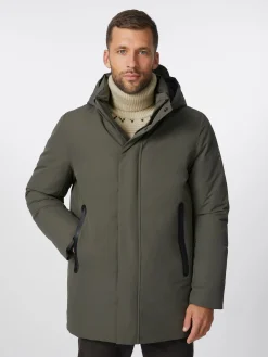 Ecoalf Herren-Winterparka Oliv Clearance